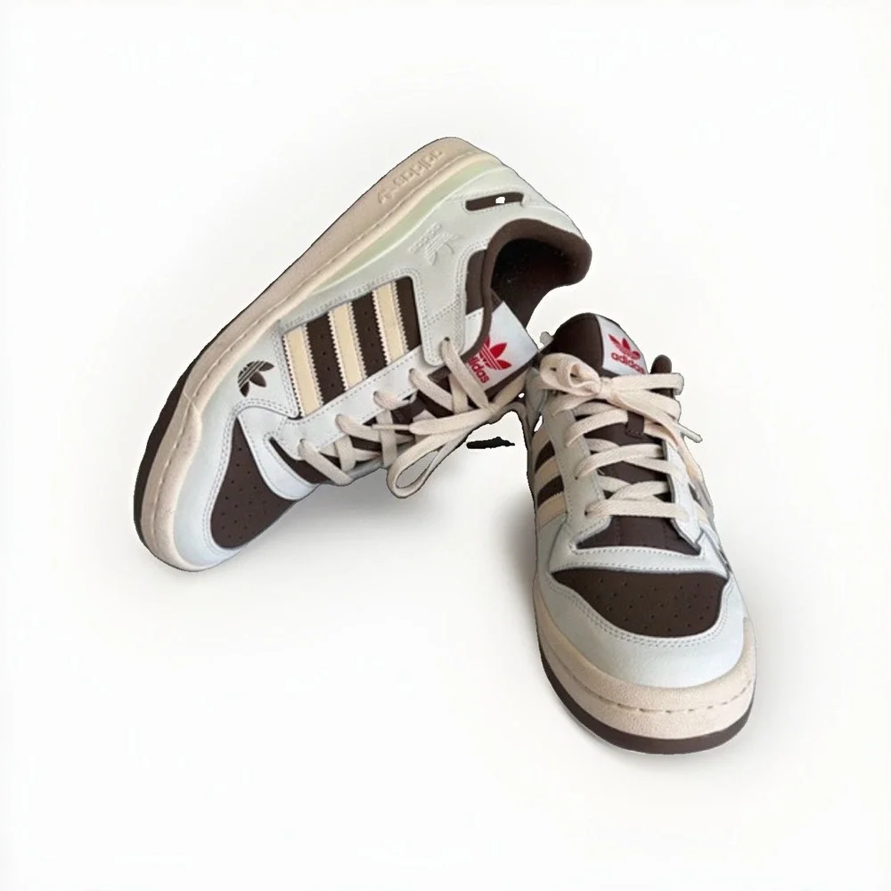 Adidas Forum Low Shoe Palace Exclusive Men's 11 White Brown ID8614 Sneakers
